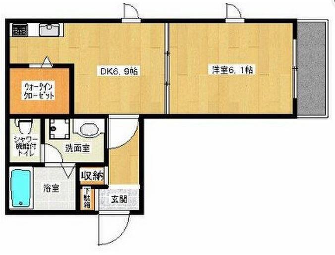 九曜新大塚マンション間取り図