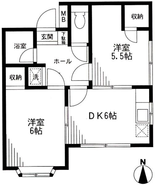 パークサイドハイツ新大塚間取り図