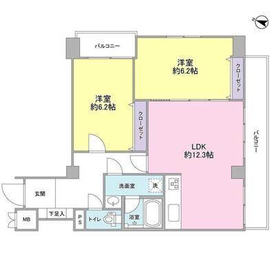 マンション小石川台間取り図