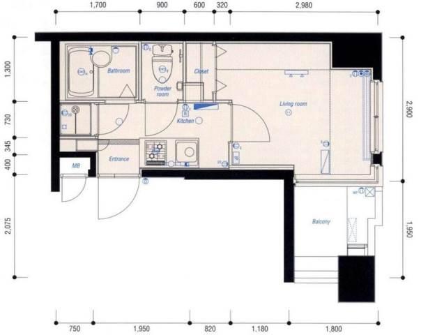 ブライズ後楽園間取り図