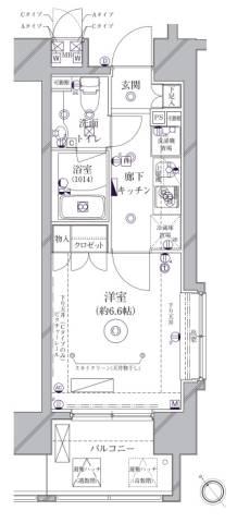 クレイシア新大塚 301号室 間取り図