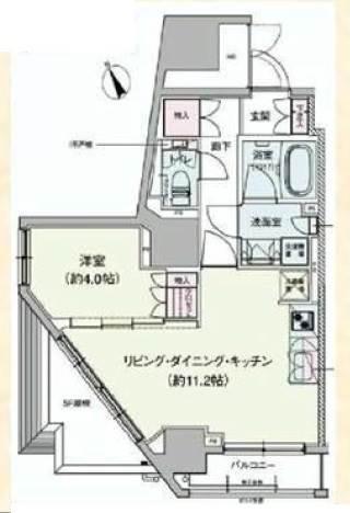 ベルドゥムール文京小石川間取り図
