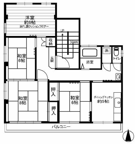 鈴木ビル 2F 間取り図