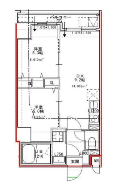 S-RESIDENCE文京小石川 303号室 間取り図