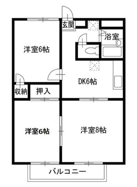 本駒込シティハイツ間取り図