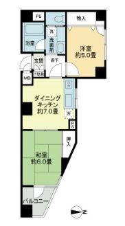 ライオンズマンション千駄木間取り図