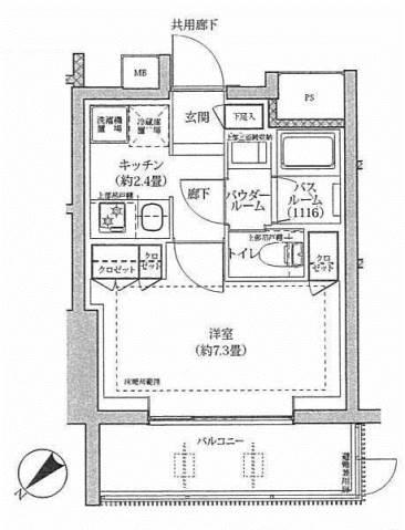 シティハウス文京茗荷谷間取り図