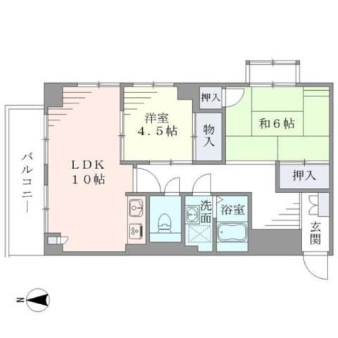 東建小石川マンション間取り図