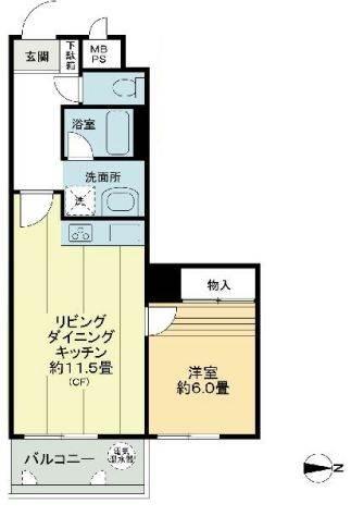 ライオンズマンション小石川第3間取り図