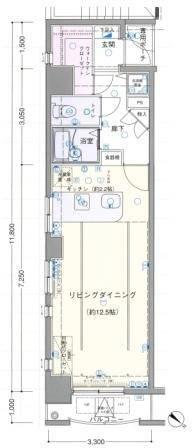 ラグジュアリーアパートメント文京根津間取り図