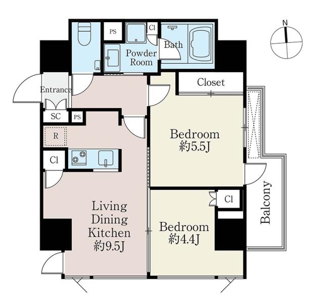 ba apartment間取り図