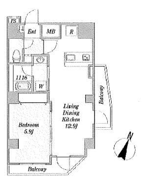 フェリーチェ巣鴨間取り図