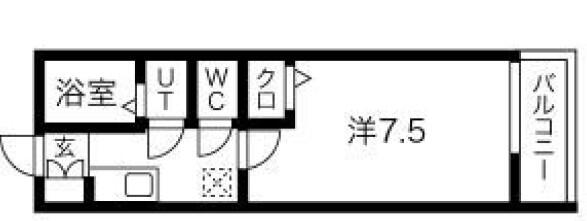 FRレジデンス飯田橋 105号室 間取り図