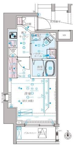 クレイシア練馬駅前間取り図