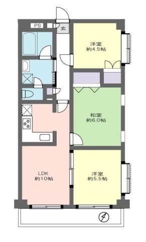 WEST WOOD MANSION間取り図