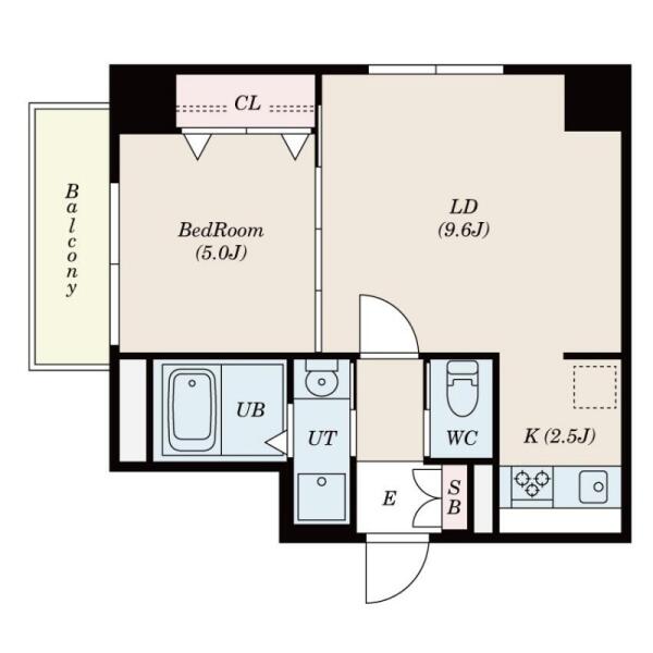 彰文居 FRecoA向丘 804号室 間取り図