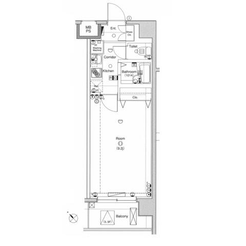 エルフラット白山　～L-Flat白山～ 303号室 間取り図