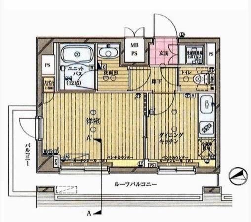 ルーブル新宿水道町間取り図