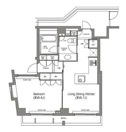 コンフォリア小石川間取り図