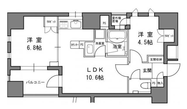 リビオレゾン小石川間取り図