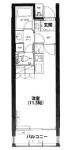 カーサ・デル・ソル小石川 402 間取り図