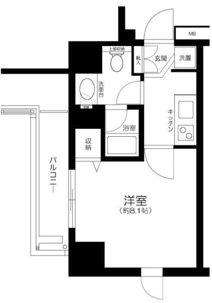 ファミール御茶ノ水アンシェール 405号室 間取り図