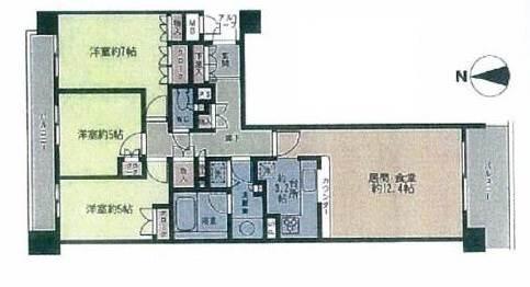 パークハイム神楽坂間取り図