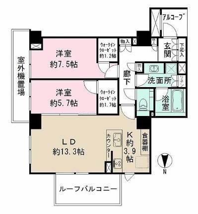 ザ・パークハウス湯島龍岡町間取り図