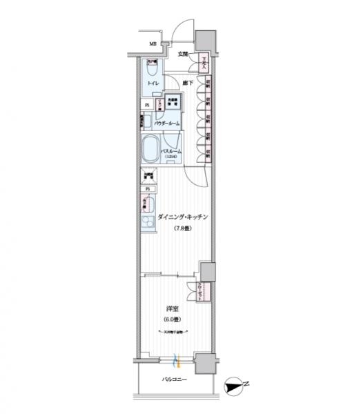 パレステージ文京江戸川橋間取り図