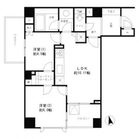 レジディア文京湯島間取り図