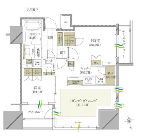 ディアナコート文京本郷台間取り図