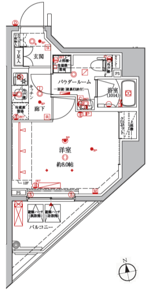 クレイシア秋葉原EAST間取り図