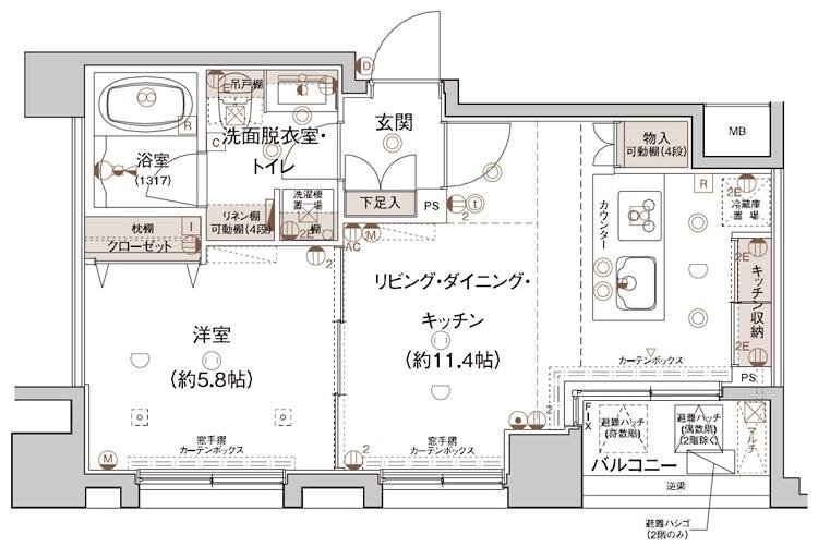 ジュイール文京白山間取り図