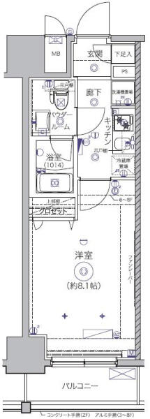 クレイシア秋葉原間取り図