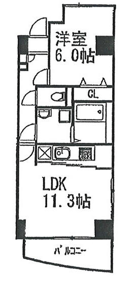 クレール小石川間取り図
