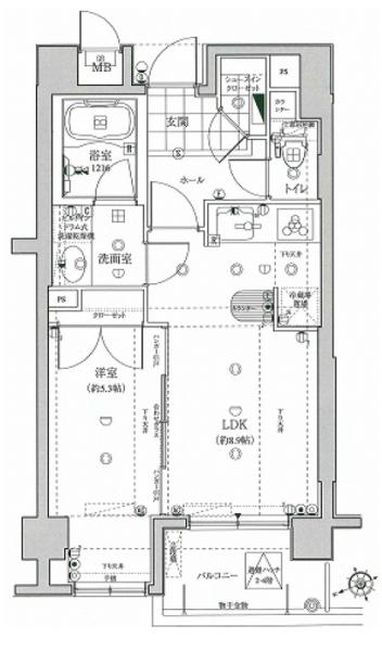 ラヴェンナ文京富坂間取り図