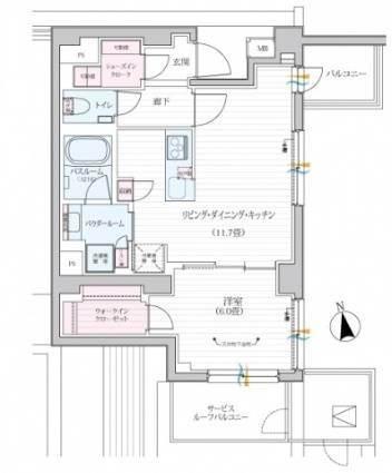 パレステージ文京江戸川橋間取り図