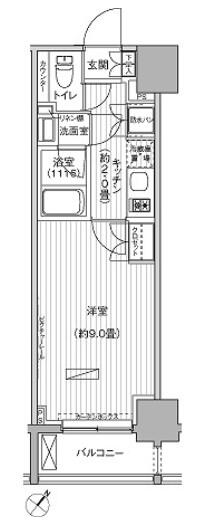ヒューリックレジデンス駒込間取り図