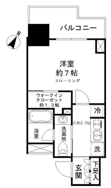 パークリュクス本駒込ステーションプレミア間取り図