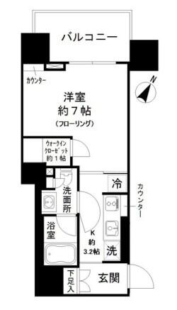 パークリュクス本駒込ステーションプレミア 405号室 間取り図