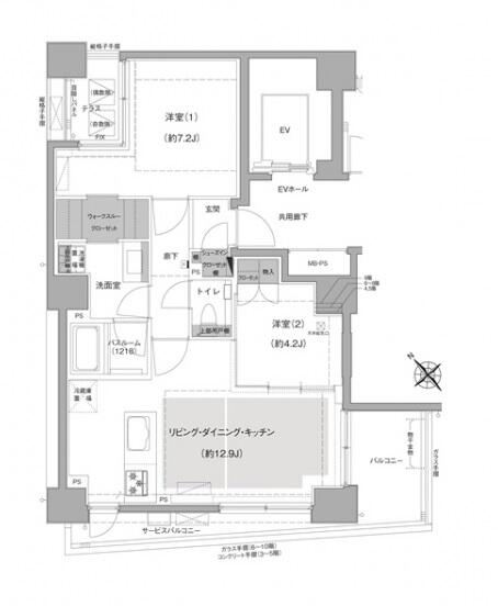 エルスタンザ文京白山間取り図