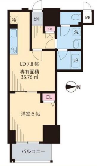 プレシャス音羽 501号室 間取り図