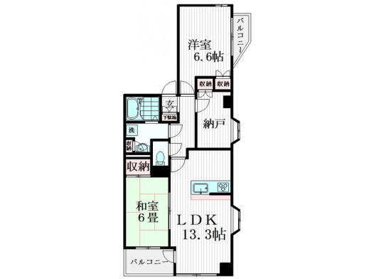 コスモ小石川ロイヤルフォルム間取り図