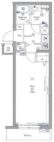 クレイシア西早稲田間取り図
