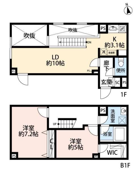 LEGALAND白山　～リーガランド白山～ 104号室 間取り図