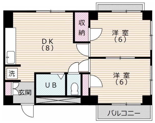 ヒルサイドマンション間取り図