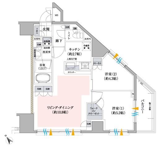 ソラシア小石川間取り図