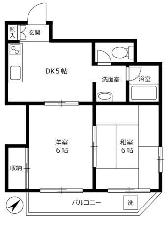 鈴木ハイツ間取り図