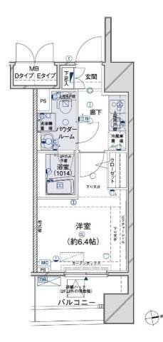 メインステージ江戸川橋III間取り図