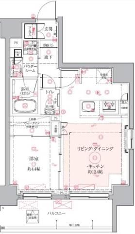 ヴァースクレイシア入谷間取り図